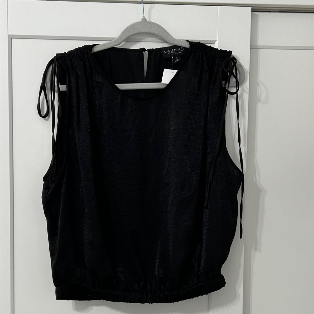 Laundry By Shelli Segal Women's Black Sleeveless Blouse
